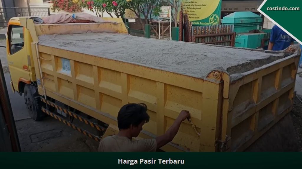 harga pasir terbaru, harga per truk, harga per pick up, harga per kubik