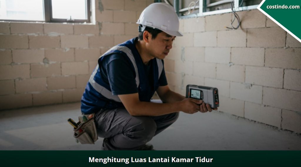 menghitung luas lantai kamar tidur
