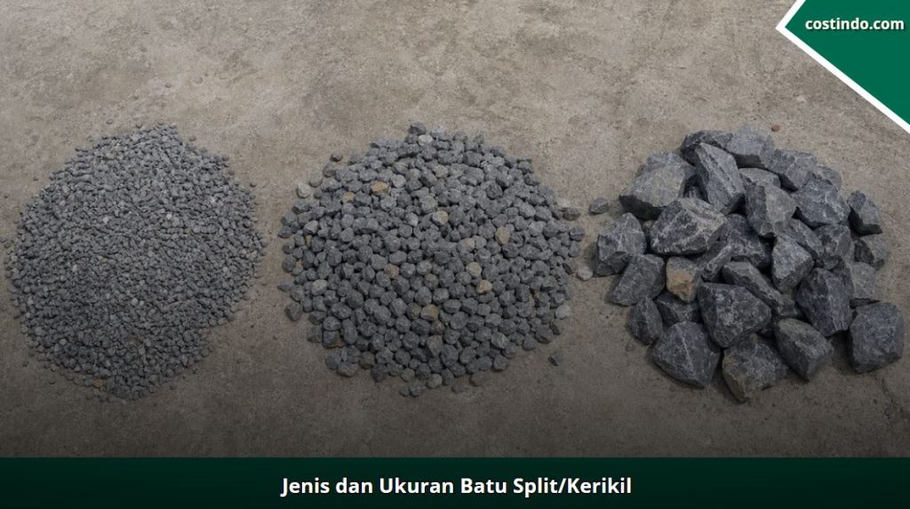 Jenis dan Ukuran Batu Split atau Kerikil