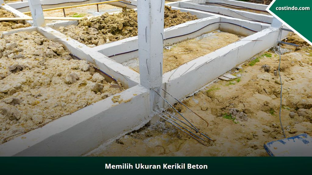 memilih ukuran kerikil beton