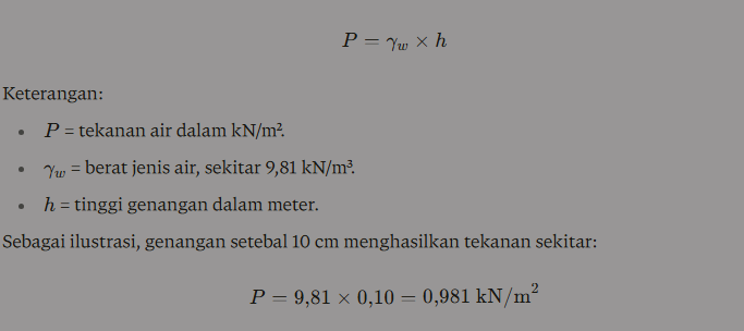 rumus beban air